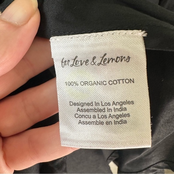 For Love & Lemons Ruth Mini Dress in Black SZ S - Picture 7 of 10